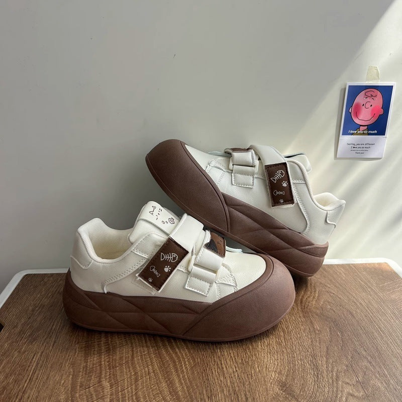 Damen Bequeme Sneaker mit praktischen Klettverschlüssen