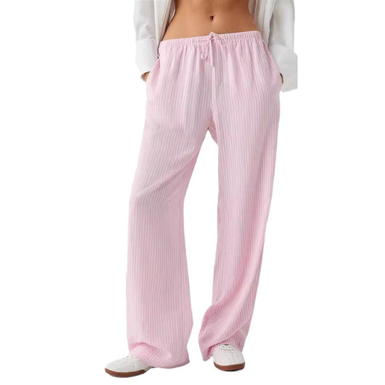 Damen Luftige Palazzo-Hose mit gemustertem Design R&B
