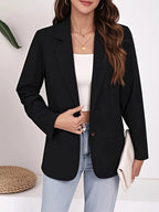 Damen eleganter Blazer mit zeitlosem Schnitt und praktischen Taschen R&B