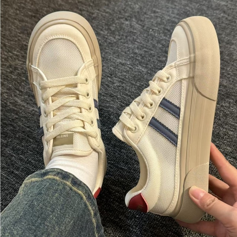 Damen Sneakers mit atmungsaktivem Netzobermaterial und dämpfender Sohle R&B