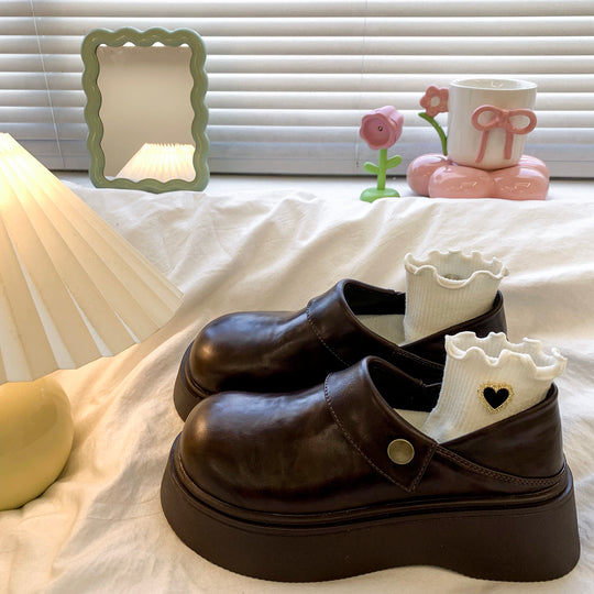 Damen modische Plateauschuhe mit elegantem Riemen und hervorragendem Tragekomfort R&B