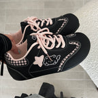 Damen Verspielte Sneakers mit kreativem Motiv und bequemer Polsterung
