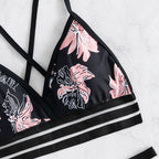 Damen Hochwertiger Bikini mit floralem Muster
