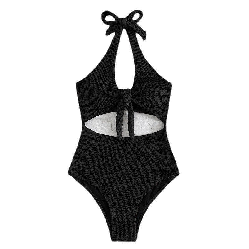 Damen Einteiliger Badeanzug mit innovativem Wickeldetail