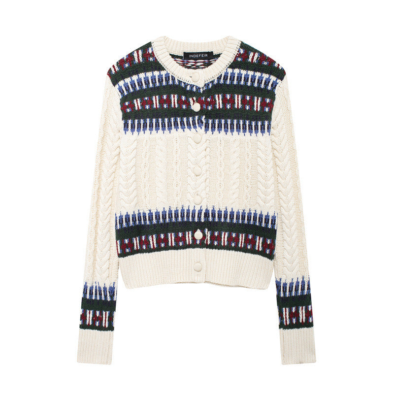 Damen Strickjacke mit Norweger-Muster R&B