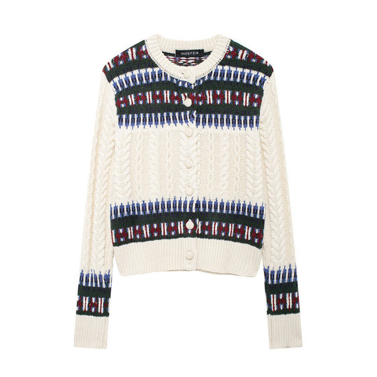 Damen Strickjacke mit Norweger-Muster R&B