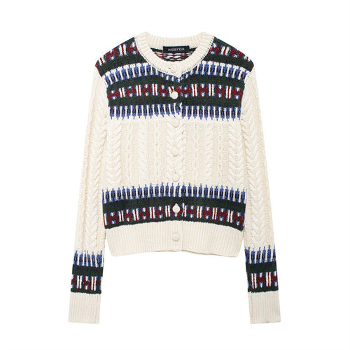 Damen Strickjacke mit Norweger-Muster R&B