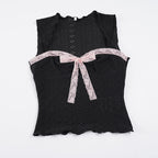 Damen Spitzen-Camisole mit dekorativem BindR&Band R&B