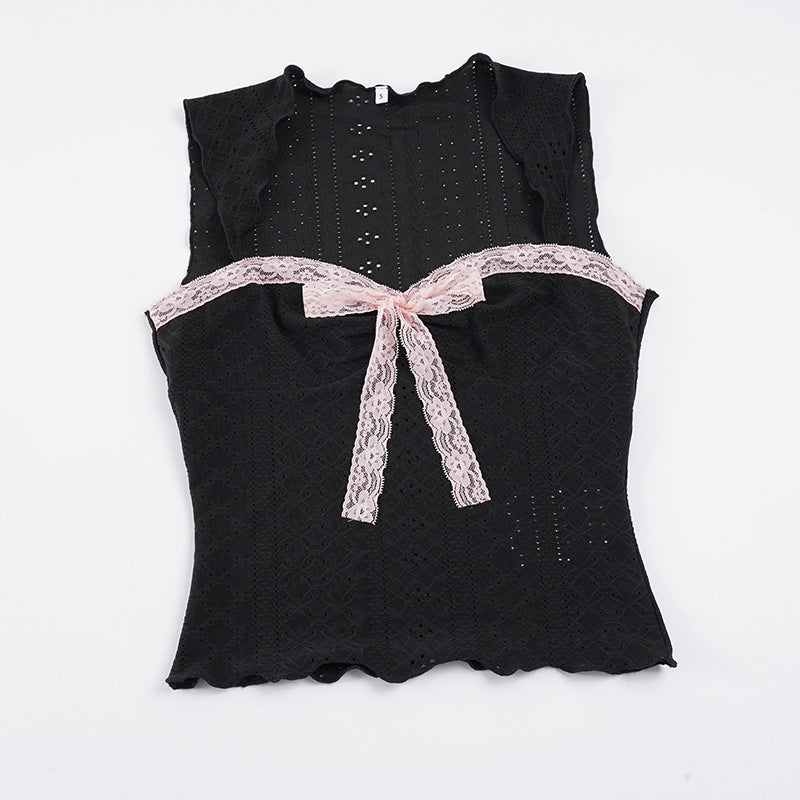 Damen Spitzen-Camisole mit dekorativem BindR&Band R&B