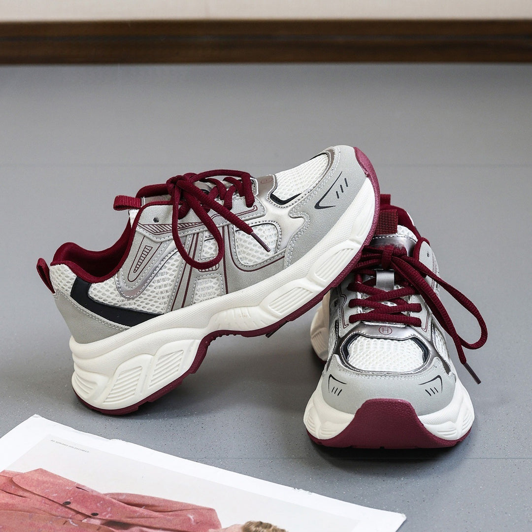 Damen Multicolor Laufschuhe mit atmungsaktiver Obermaterialstruktur und rutschfester Sohle R&B