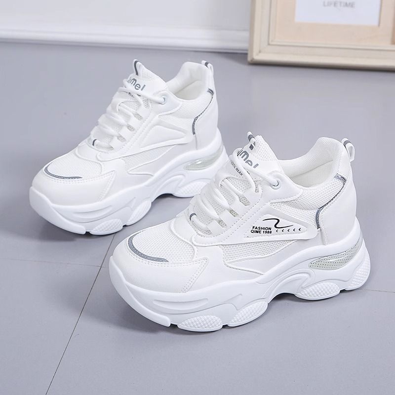Damen Sportliche Chunky Sneakers mit atmungsaktiver Mesh-Oberfläche und gepolsterter Sohle