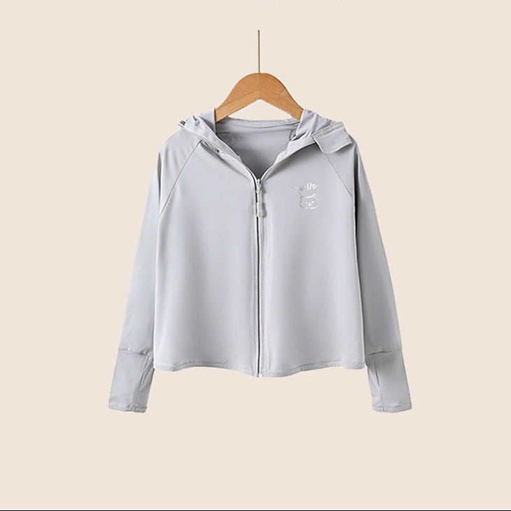 Damen leichte und atmungsaktive Sportjacke mit Kapuze R&B