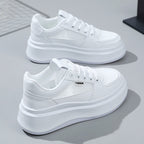 Damen modische Plateau Sneakers mit atmungsaktivem Netzmaterial und schockabsorbierender Sohle R&B