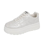 Damen Modische Chunky Sneakers mit elegantem Obermaterial und dämpfender Sohle R&B