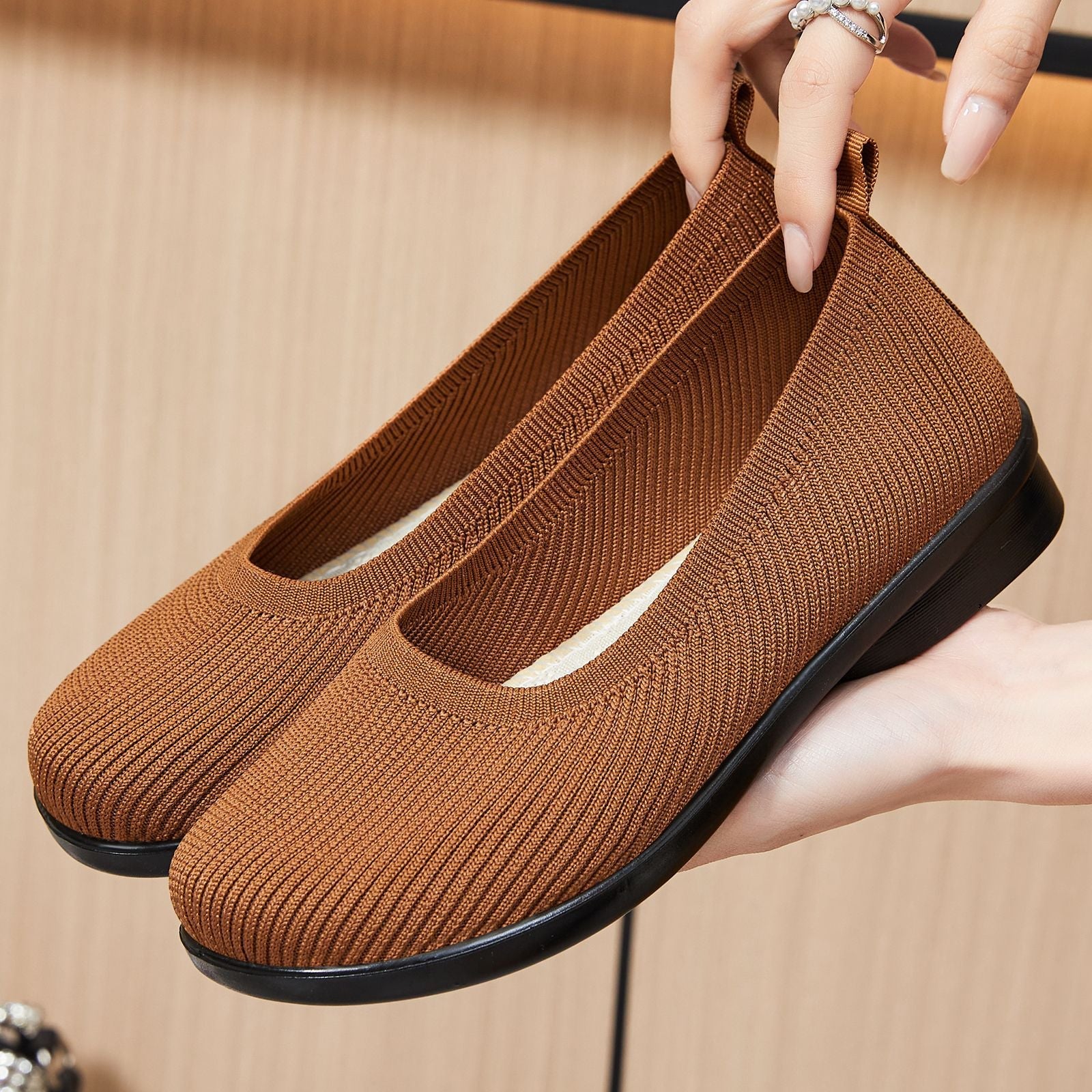 Damen Komfortable Ballerinas mit flexibler Sohle R&B