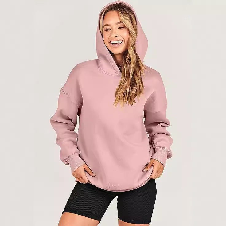 Damen lässiger Kapuzenpullover mit übergroßer Passform R&B