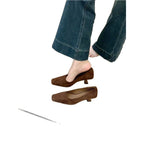 Damen elegante Slingback Pumps im Samt-Look R&B