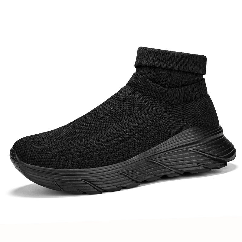 Damen Hohe Stricksneaker mit komfortablem Fußbett und atmungsaktivem Obermaterial