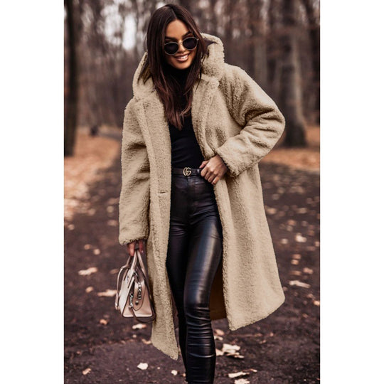 Damen Kuscheliger Oversized-Mantel R&B