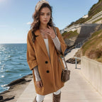 Damen Oversized Blazerjacke mit eleganten Knöpfen R&B