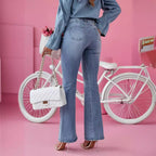 Damen Flared Jeans im eleganten Vintage-Look mit hoher Taille R&B