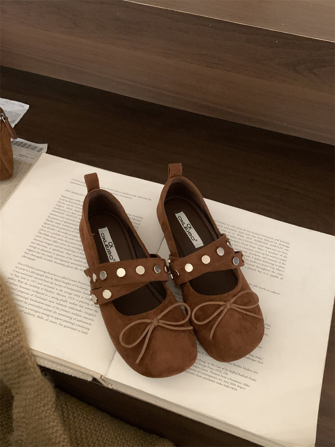 Damen Ballerinas mit verspieltem Schleifen-Design und modischem Riemen R&B