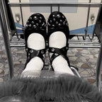 Damen Ballerinas mit modischem Strass-Detail und dekorativem Riemendesign R&B