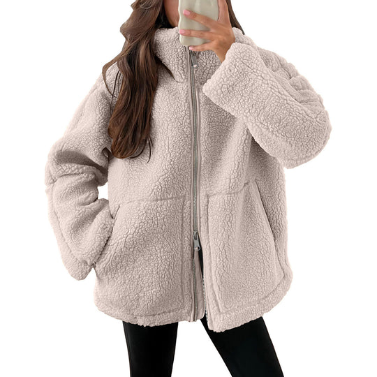 Damen Gemütlicher Fleece-Hoodie R&B