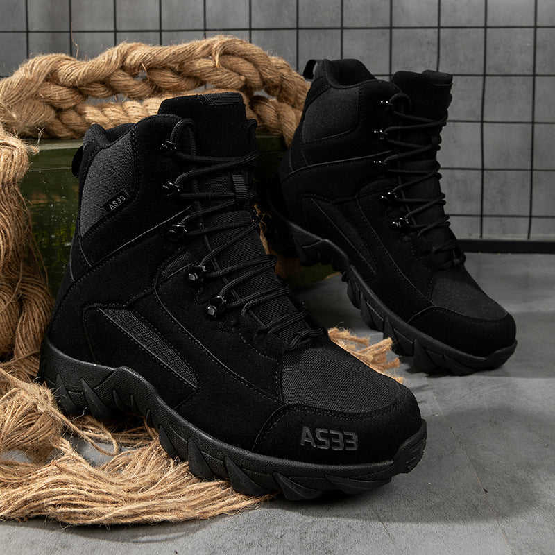Herren Multifunktionale Tactical-Boots mit hohem Knöchelschutz und rutschfester Sohle R&B