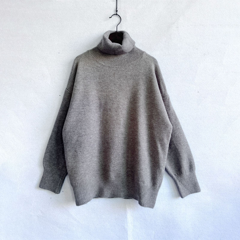 R&B | Einfarbiger Warmer Strickpullover Für Alltag