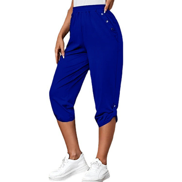 Damen Sportliche Jersey-Hosen R&B