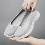Damen Bequeme Slip-On Sneakers aus atmungsaktivem Gewe