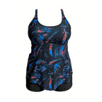 Damen Tankini mit verspieltem Rüschendesign und hohem Taillenslip R&B