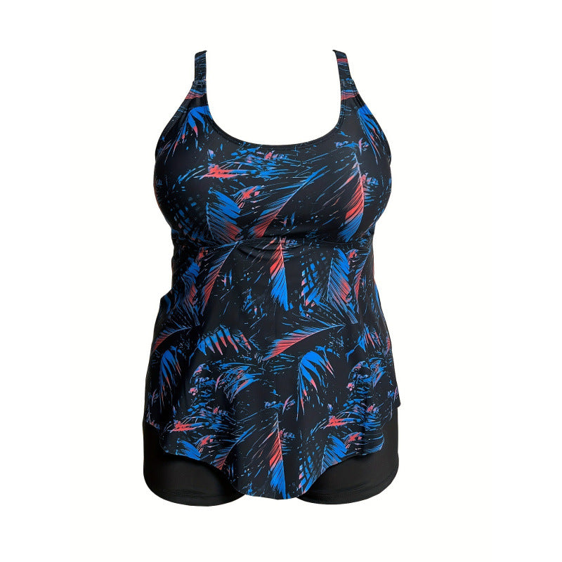Damen Tankini mit verspieltem Rüschendesign und hohem Taillenslip R&B