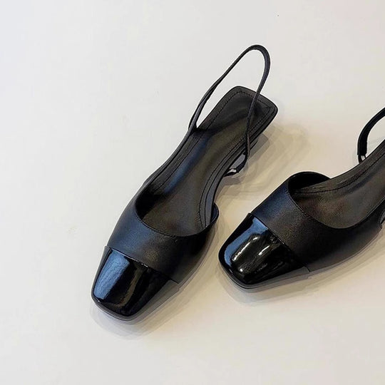 Damen Sling-Pumps mit glänzender Oberfläche und eleganter Fußbettgestaltung R&B