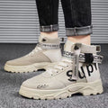 Damen Trendige High-Top Sneakers mit verstellbarem Knöchelriemen R&B