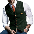 Herren stilvolle elegante Weste mit feinem Stoff R&B
