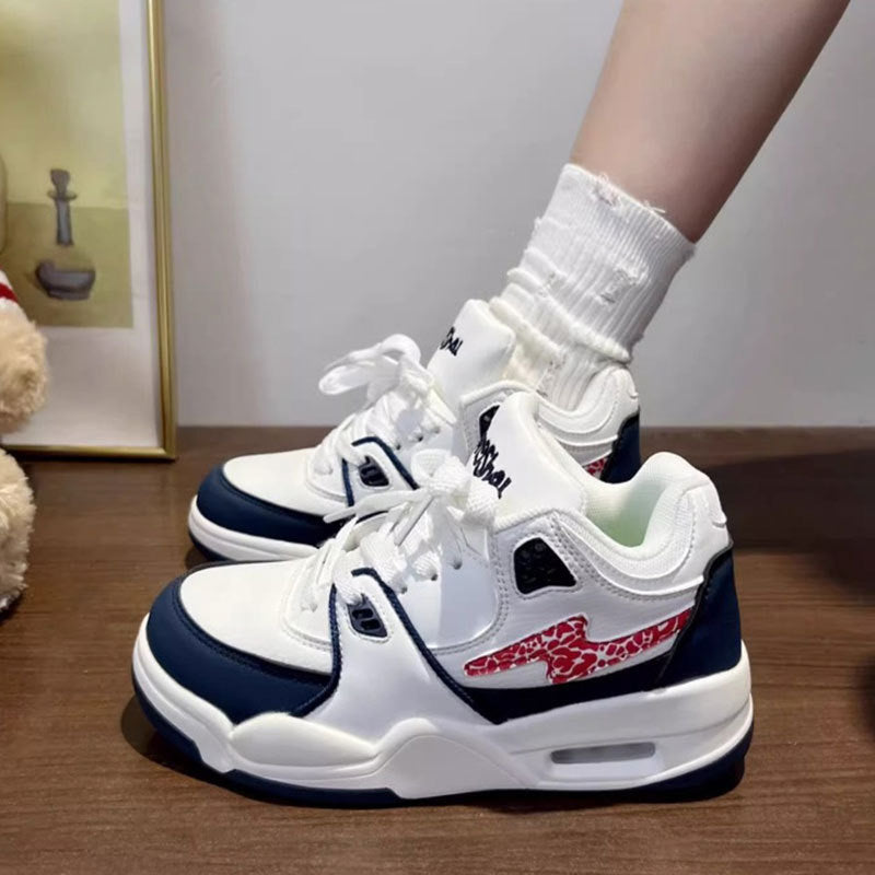 Damen Sportliche Sneaker mit High-Top Design und atmungsaktiver Oberflächenstruktur