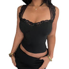 Damen Spitzen-Camisole mit elegantem Schnitt und verspielten Details R&B