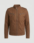 Herren Lederoptik Kurzjacke