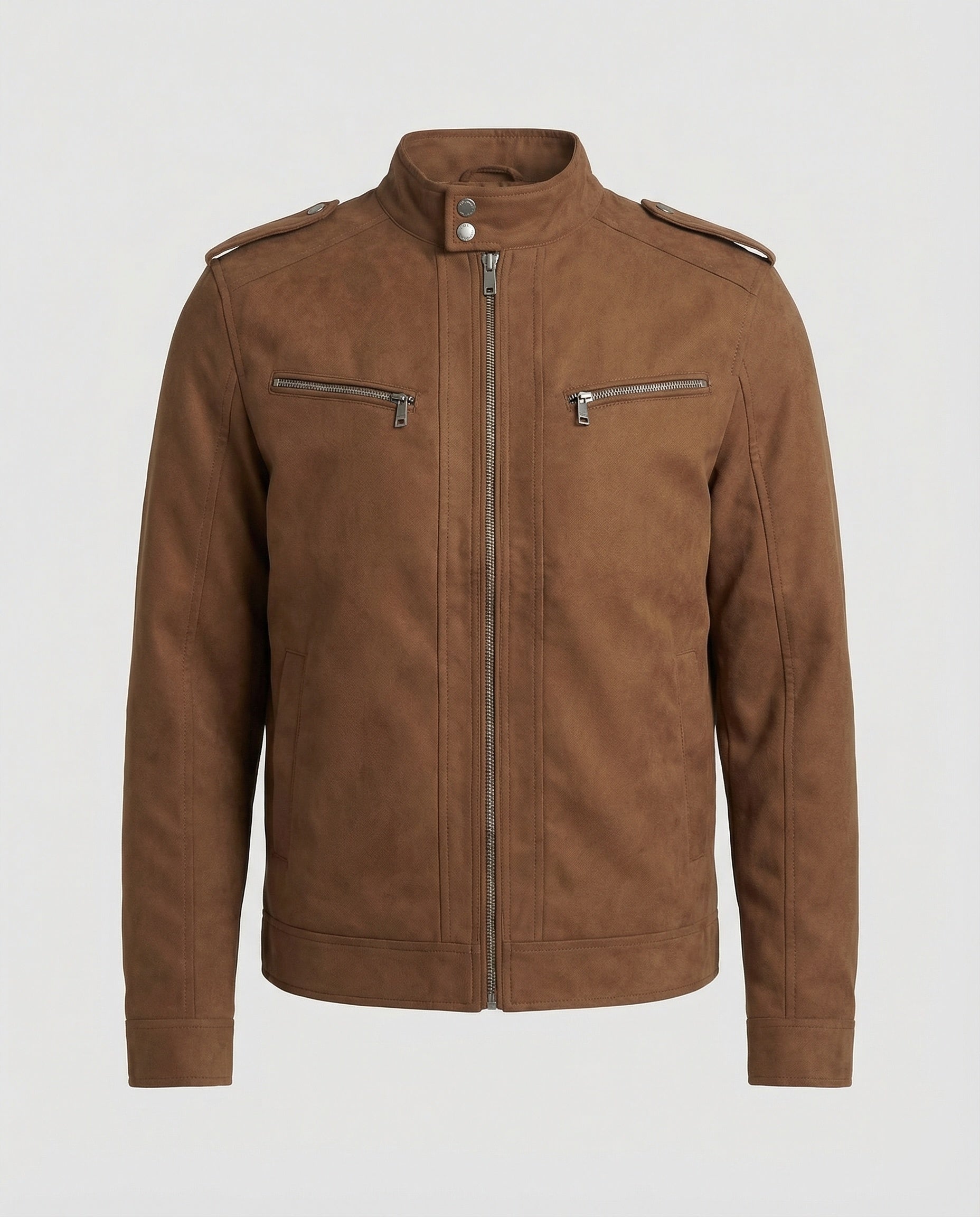 Herren Lederoptik Kurzjacke