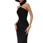 Damen Abendkleid mit schickem Halterdesign und eleganter Silhouette R&B