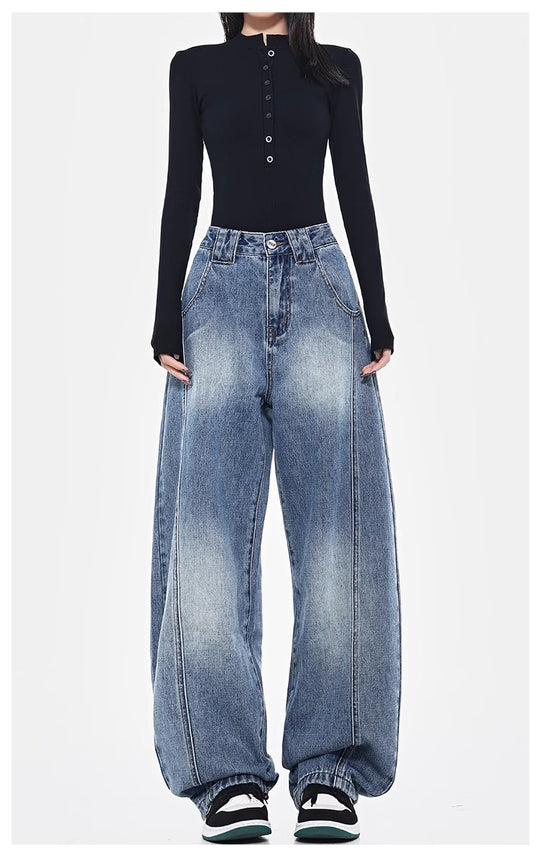 Damen Oversize Jeanshose R&B
