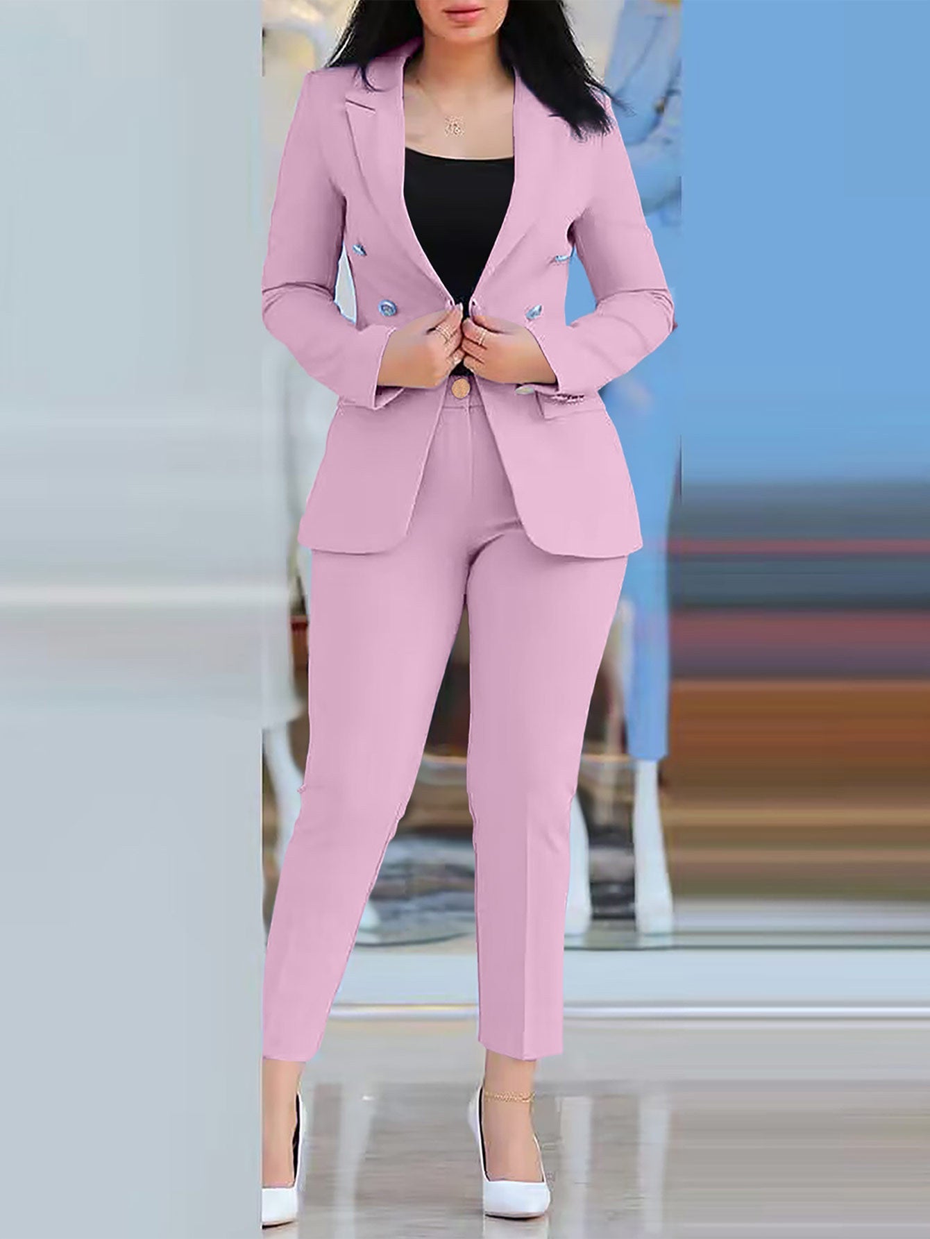Damen Modernes Blazer Damen Ensemble