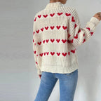 R&B | Herzstrickpullover Mit Romantischem Stil