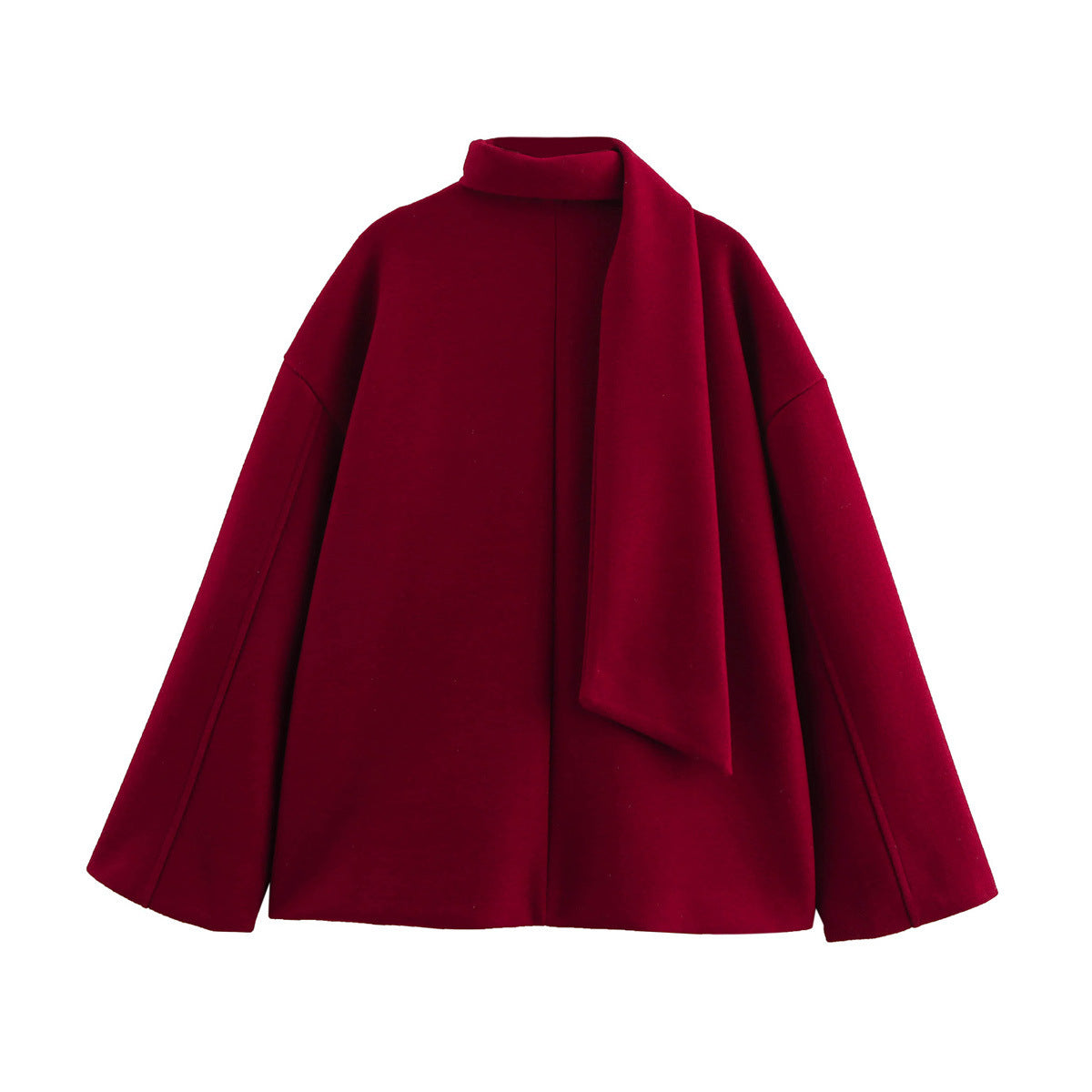 Damen Übergangsjacke mit innovativem asymmetrischem Design und stilvollem Kragen R&B