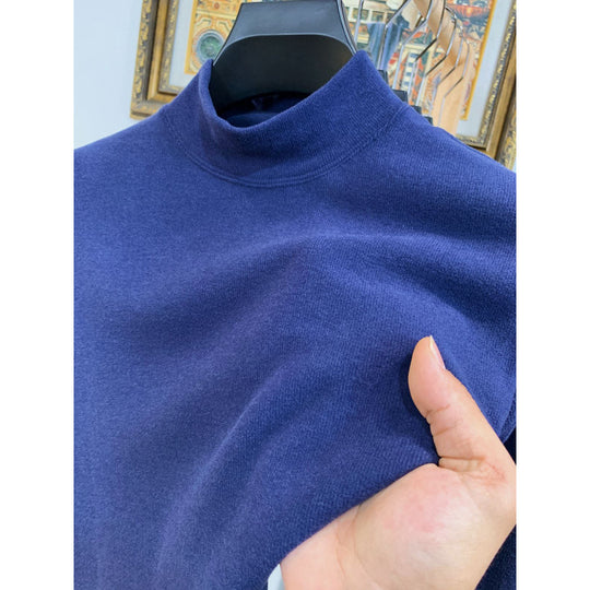 Damen Stehkragen Pullover aus weicher Baumwollmischung R&B