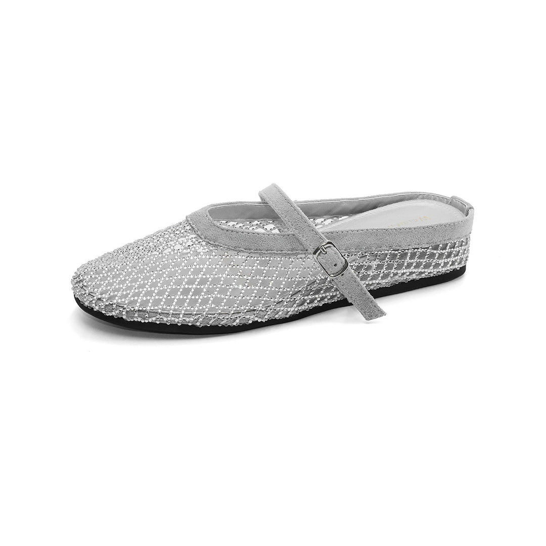 Damen elegante Schlappen mit funkelndem Strassdesign R&B