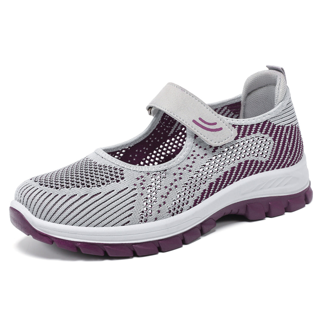 Damen Sportliche Sneakers mit rutschfestem Klettverschluss und atmungsaktivem Obermaterial R&B