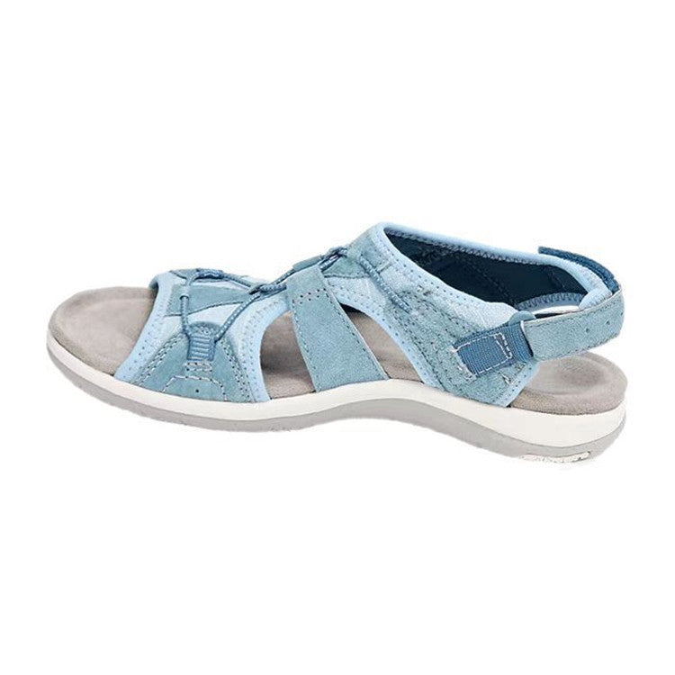 Damen Freizeitsandalen mit verstellbaren Riemen und ergonomischem Fußbett R&B